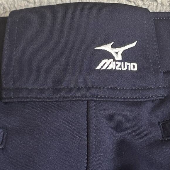 Mizuno Softball Pants Woman's Size Medium Elastic Bottom Navy Blue Athletic - Picture 13 of 15
